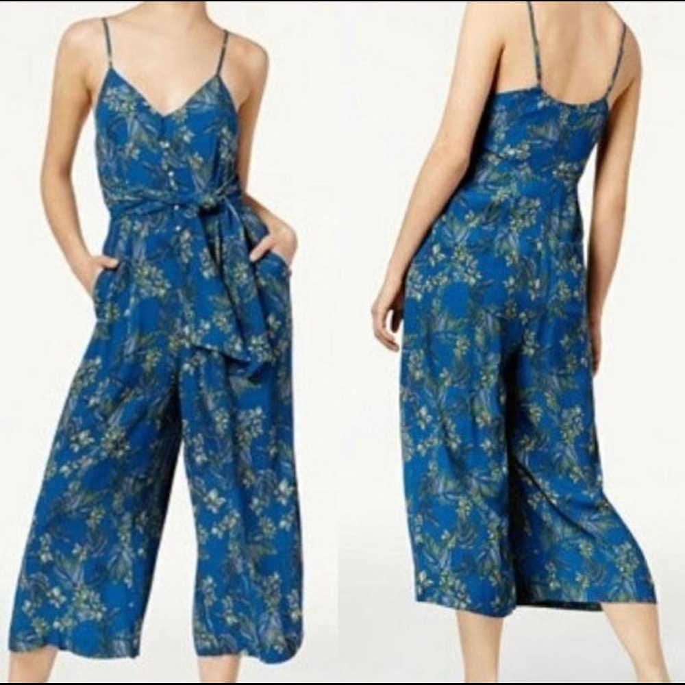 Free People Blue Hot Tropics Jumpsuit Romper